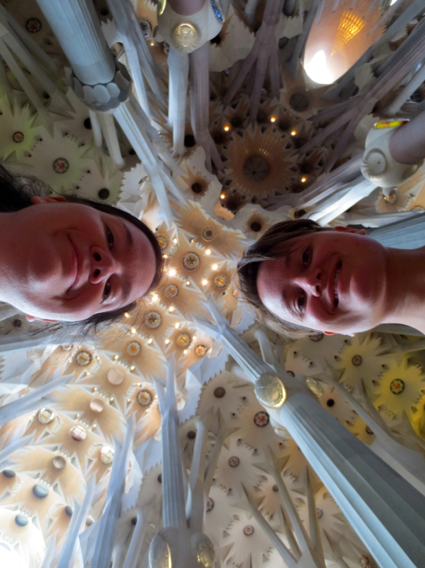 The Dynamic Duo and the stone forest ceiling...