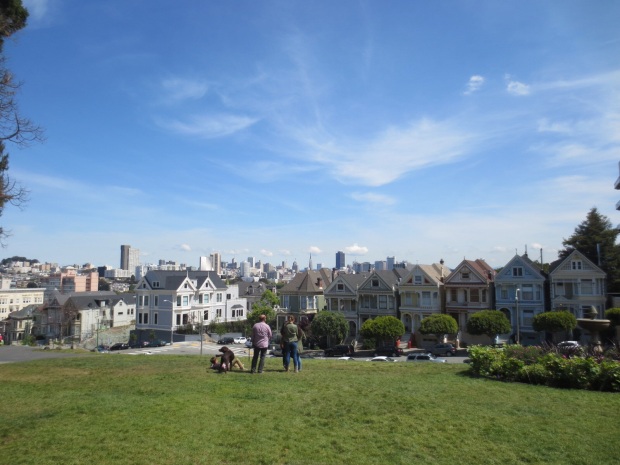 View of SF from Alamo Square park