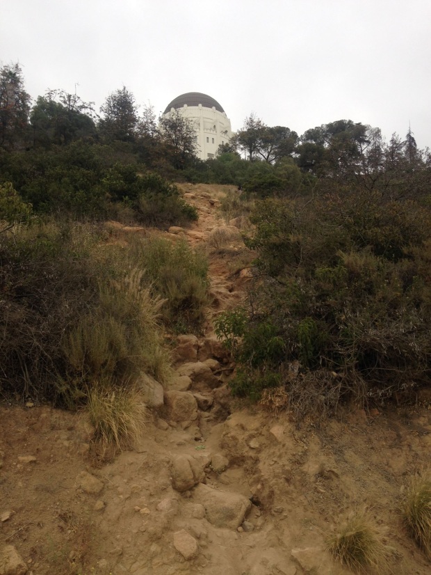 I took a shortcut up to the observatory...