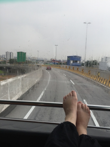 Catching the bus to Singapore